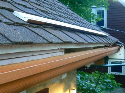 custom leaf guards for wooden gutters