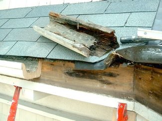 wooden gutter repair